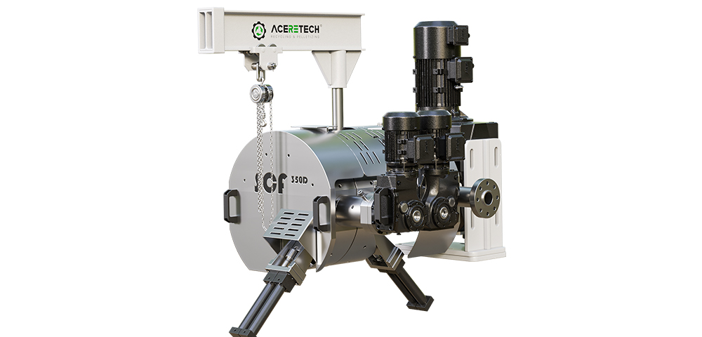 SCF Self Cleaning No Mesh Melt Filter For Plastic Recycling Pelletizing Machine