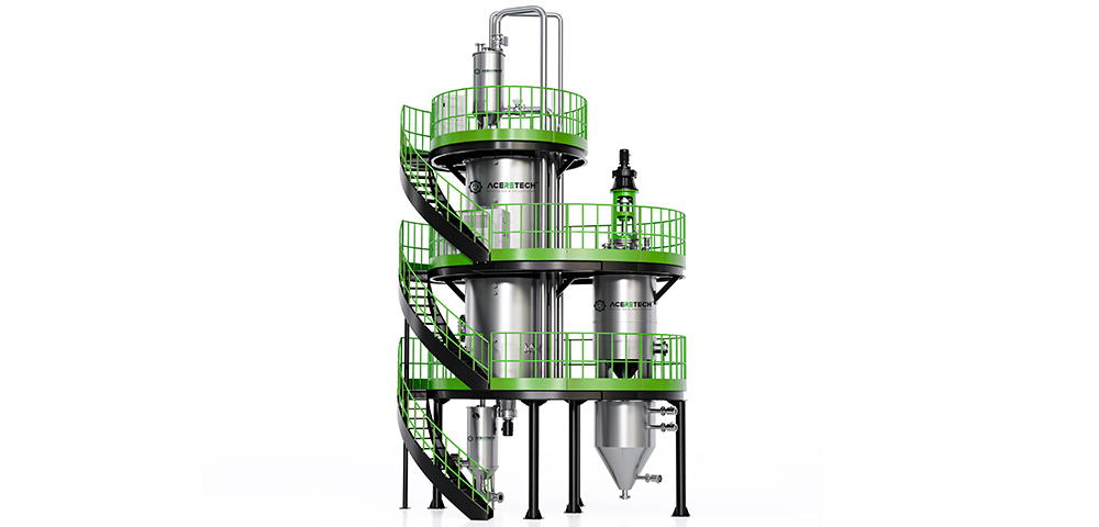 SSP (Continuity) PET Plastic Recycling Machine Line with Solid State Polymerization For IV Increase